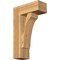 Ekena Millwork Legacy Block Rough Sawn Bracket w/ Offset Brace, Western Red Cedar, 8"W x 20"D x 32"H BKT0806X20X32LEC05RWR - alternate 1